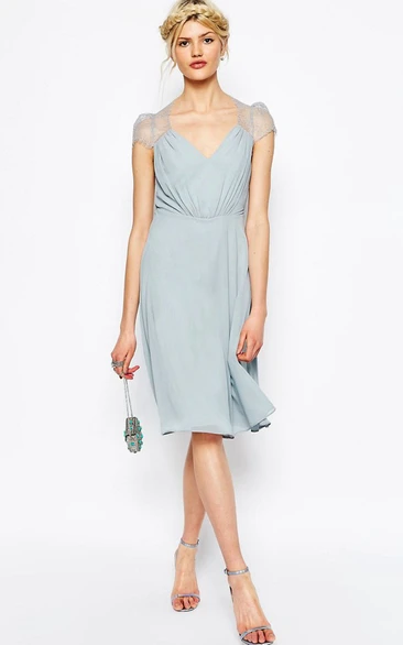 white christmas dresses Ever-Pretty Pleated Chiffon A-Line Sleeveless Bridesmaid Dress main image 0
