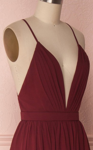 Flanging Cuffs Side Knot Dress
