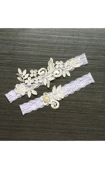 beaded garter belt Amaya Garter Belt with Removable Tassels – Pearl, Silver, Jet Black or Gold main image 1
