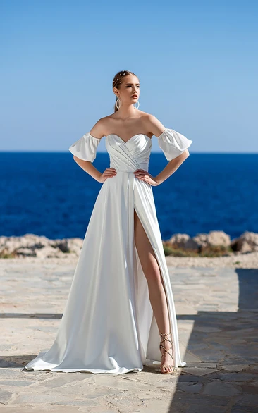 Bell sleeve wedding dresses |Ellen Bridals