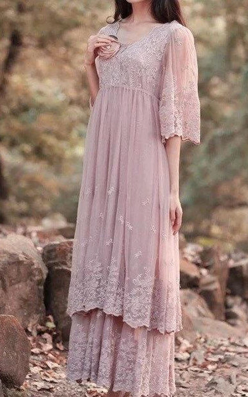 rose gold maternity bridesmaid dress Azazie A-Line V-Neck Floor-Length Stretch Satin Maternity Bridesmaid Dresses
