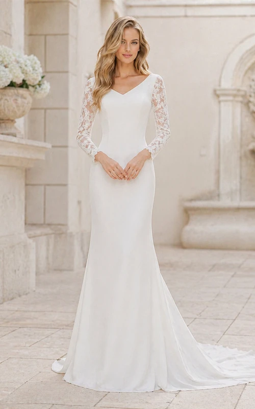 casual wedding dresses for older brides with sleeves Wedding Dresses For Older Brides With Sleeves | Modest Wedding Dresses