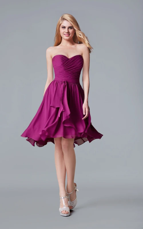 short chiffon junior bridesmaid dresses Chiffon Short Junior Bridesmaid Dress, Steel_Grey