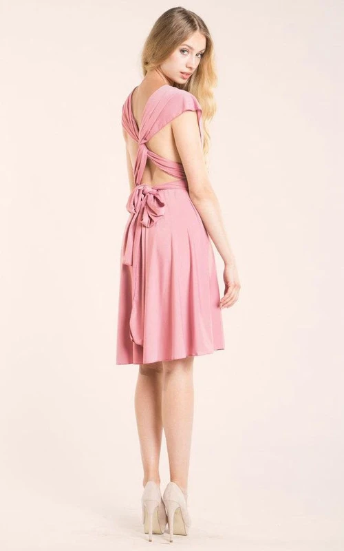 convertible jersey bridesmaid dress Dusty Blue Long Jersey Maxi Convertible Infinity Bridesmaid Dress ENME.ME