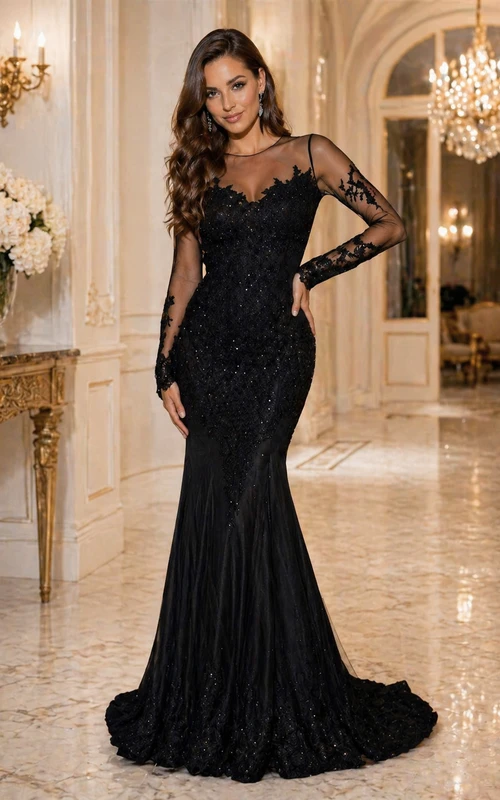 long sleeve mob dress Long Sleeve Mother of the Bride Dress with Bateau Neck